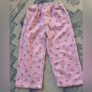 Zara Floral Denim Pants